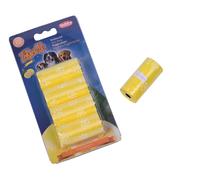 Nobby TidyUp Sac à crottes "LEMON" avec imprimé patte 4 rouleaux de 20 sacs