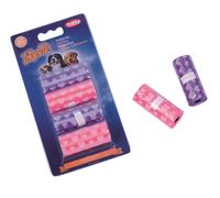 Nobby TidyUp sacs à excréments avec impression en forme de cœur 2 couleurs 4 rouleaux de 15 sacs