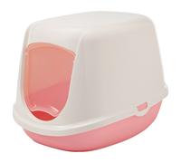 Savic Maison Toilette en Duchesse pour Chat Blanc/Rose 44,5 x 35,5 x 32 cm