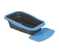 Nobby Toilettes Nella Kit Bleu/Gris Avec Tapis 80x36, 5cm Katzenbedarf