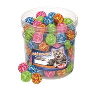 Nobby Toy Box Chat Boîte100 pcs. 3.5 cm balle enveloppée. multicolore