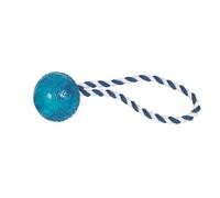 Nobby TPR Ball avec corde 26cm bleu