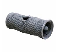 Nobby Tunnel en Peluche Diamond Gris D x H : Ø 27 x 68 cm