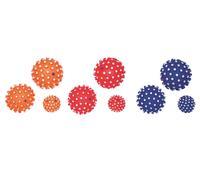 Nobby Vinyle Balle à Picots "CLASSIC" avec Squeaker coloré trié Ø 12 cm