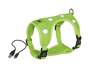 Nobbys 80750-24 Maille Flash LED Harnais de sécurité Jaune Fluo Petit