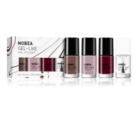 NOBEA Day-to-Day 4-Piece Gel-like Nail Polish set kit de vernis à ongles Deliciously deep dream