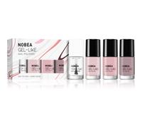 NOBEA Day-to-Day 4-Piece Gel-like Nail Polish set kit de vernis à ongles Nude mood