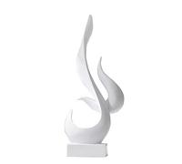 NOBGM Objet Decoration Moderne Noir Statue Intérieur Salon Deco Table Basse Meuble TV Office Bureau Sculpture Design,Blanc