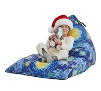 Nobildonna Pouf de Rangement pour Animaux en Peluche pour Enfants (sans Remplissage), Housse de Pouf Extra Large de 250 l Uniquement, Lavable sans Rembourrage en Toile Douce de qualité supérieure