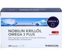 Nobilin Krill Oil Omega 3 Plus, 60 Capsules KAP