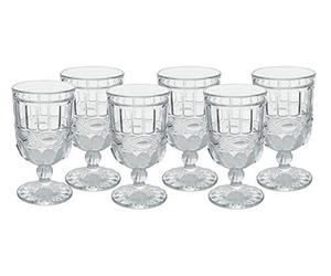Nobilis Lot de 6 verres en verre transparent 275 ml