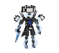 NobiMart Upgraded Titan Clockman Block Toy, Titan Clock Man Game Model Toys, Reproducible Assembly Block Toy, Movable Figures Set (04 - Type)