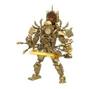 NobiMart Upgraded Titan Clockman Block Toy, Titan Clock Man Game Model Toys, Reproducible Assembly Block Toy, Movable Figures Set (02 - Type)