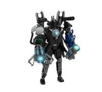 NobiMart Upgraded Titan Clockman Block Toy, Titan Clock Man Game Model Toys, Reproducible Assembly Block Toy, Movable Figures Set (08 - Type)