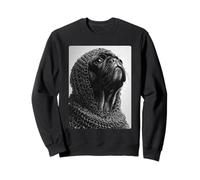 Noble Carlin médiéval Chevalier Surréaliste Fantaisie Insolite Chien Art Sweatshirt