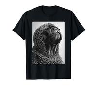 Noble Carlin médiéval Chevalier Surréaliste Fantaisie Insolite Chien Art T-Shirt