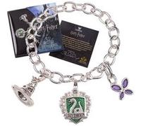 The Noble Collection Bracelet Lumos Slytherin Breloques plaqué argent Serpentard