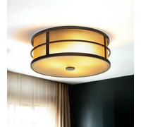 Noble Deckenleuchte Shoji Crème 3-flammig Ø34cm Lampe Vintage Salle Couloir Loft