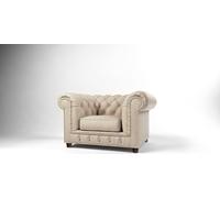 Noble design Chesterfield Polster Fauteuil TV Siège Club Lounge Textile Cuir