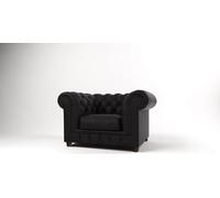 Noble design Chesterfield Polster Fauteuil TV Siège Club Lounge Textile Cuir