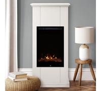 Noble Flame BOAVISTA [Moderne Cheminée Électrique]: Blanc (Chaud)