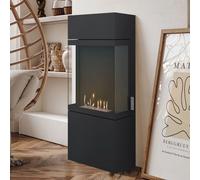 Noble Flame Lasso [Cheminée Éthanol Fermée]: Noir