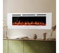 Noble Flame PARIS Blanc 1530 - Cheminée Électrique Murale