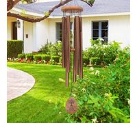 Noble House Carillon éolien à Grand Son Profond, 106,7 cm, à la Fois pour décoration intérieure et extérieure de Votre Jardin, Cour et terrasse (Or Rose)