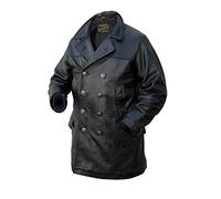 Noble House U-Boot Veste en cuir pour homme - Noir - 1 mois