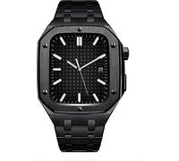 NOBLE METAL WATCH Band + Watch Case ， pour bande 44 mm 45 mm Bracelet en acier inoxydable ， pour la série Iwatch 8 7 6 SE 5 4