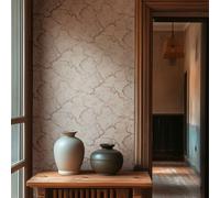 Noble Papier Avec Fleurs de Cerisier Et Fine Structure de Surface - Crème , Rose