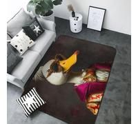 Noble Style - Tapis en forme de canard pour décoration de salon, tapis antidérapant et lavable, tapis d'intérieur pour chambre à coucher, salon, 203,2 x 147,3 cm