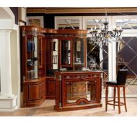 Noble vitrine d'angle bar bar d'angle étagère comptoir bar armoire d'angle vitrine baroque rococo