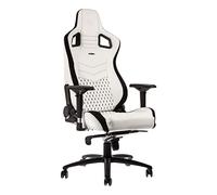 noblechairs Epic Chaise de Gaming - Chaise de Bureau - Cuir Synthétique PU - Blanc/Noir