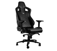 noblechairs Epic Chaise de Gaming - Chaise de Bureau (Noir, Cuir Synthétique PU)