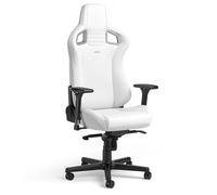 noblechairs Epic Chaise Gaming Blanc - Chaise de Jeu - Gaming Chair - Chaise Bureau Ergonomique - Chaise Pivotante - Fauteuil Blanc - Siège Gamer - 120 kg de Capacité de Charge