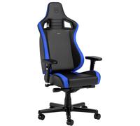 noblechairs Epic Compact Chaise Gaming, Fauteuil de Bureau Ergonomique, Soutien de la Tête et Lombaire, Cuir PU, pour Les Usagers Pesant Jusqu'à 120 kg et d'une Hauteur de 1,7 Mètre (Noir/Bleu)