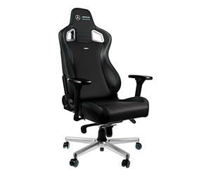 noblechairs Epic Gaming Chair, Chaise de Bureau, Fauteuil de Bureau, Hybrid PU Leather, Siege Ergonomique - Mercedes-AMG Petronas, Chaise de Bureau Ergonomique, Formula One Team 2021 Edition