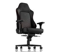 Noblechairs Chaise de gaming et de bureau HERO – Cuir synthétique PU, 4D – Noir/Rouge