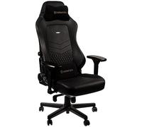noblechairs Hero Chaise de Gaming - Chaise de Bureau - Cuir Véritable - Noir