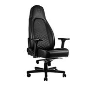noblechairs Icon Chaise de Gaming - Chaise de Bureau - Cuir Synthétique PU - Noir