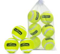 Nobleza Balle de Tennis Haute Élastique pour Chien, Lot de 6, Durable pour Les Petits et Les Moyens, Ø 6,35cm