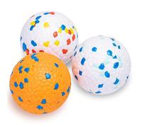 Nobleza Balles pour Chiens Indestructible, Balle Chien Haute élastique, Jouets Interactifs Chiens, Balle Tennis Chien en matériau E-TPU, Inodore et Inoffensif, Moyens et Grands Chien, 3Pcs, Ø 7.6cm