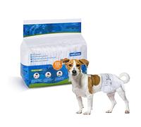 Nobleza Couches Chien Couches Femelles de Formation de Chiot Femelle jetables Super Absorbant Wraps pour Animaux de Compagnie 12 Pack, XXL
