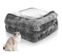Nobleza Couverture Imperméable pour Chien et Chat, M 100 x 80 cm, Protection Canapé et Lit Anti-Fuites, Réversible, Lavable Machine, Gris