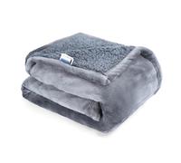 Nobleza Couverture Imperméable pour Chien, XXL 203 x 152cm Douillette Doux Plaid pour Animaux pour Chien Chat, Lavable en Machine, Réversible, Protection pour Canapé Lit, Gris