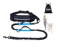 Nobleza Laisses Mains Libres pour Chien， Ceinture réglable de Laisse de Formation pour la Promenade de Chien， pulsant et Courant， Absorption de Choc， Confortable， Couture Réfléchissante