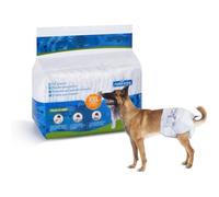 Nobleza - Pack de 12 couches jetables pour chien, bien-être et confort. Extra absorbantes. Taille XXL (10 à 15kg).