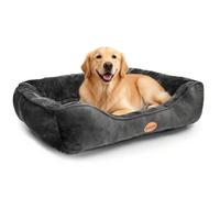 Nobleza Panier pour Chien et Chat de Petite et Moyenne Taille - Panier Anti-Dérapant avec Rembourrage Ultra-Doux, Lavable, Noir, 77x67 cm