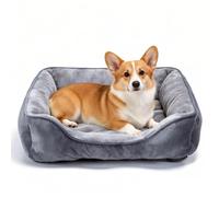 Nobleza Panier pour Chien et Chat de Petite et Moyenne Taille - Panier Anti-Dérapant avec Rembourrage Ultra-Doux, Lavable, Noir, 67x57 cm